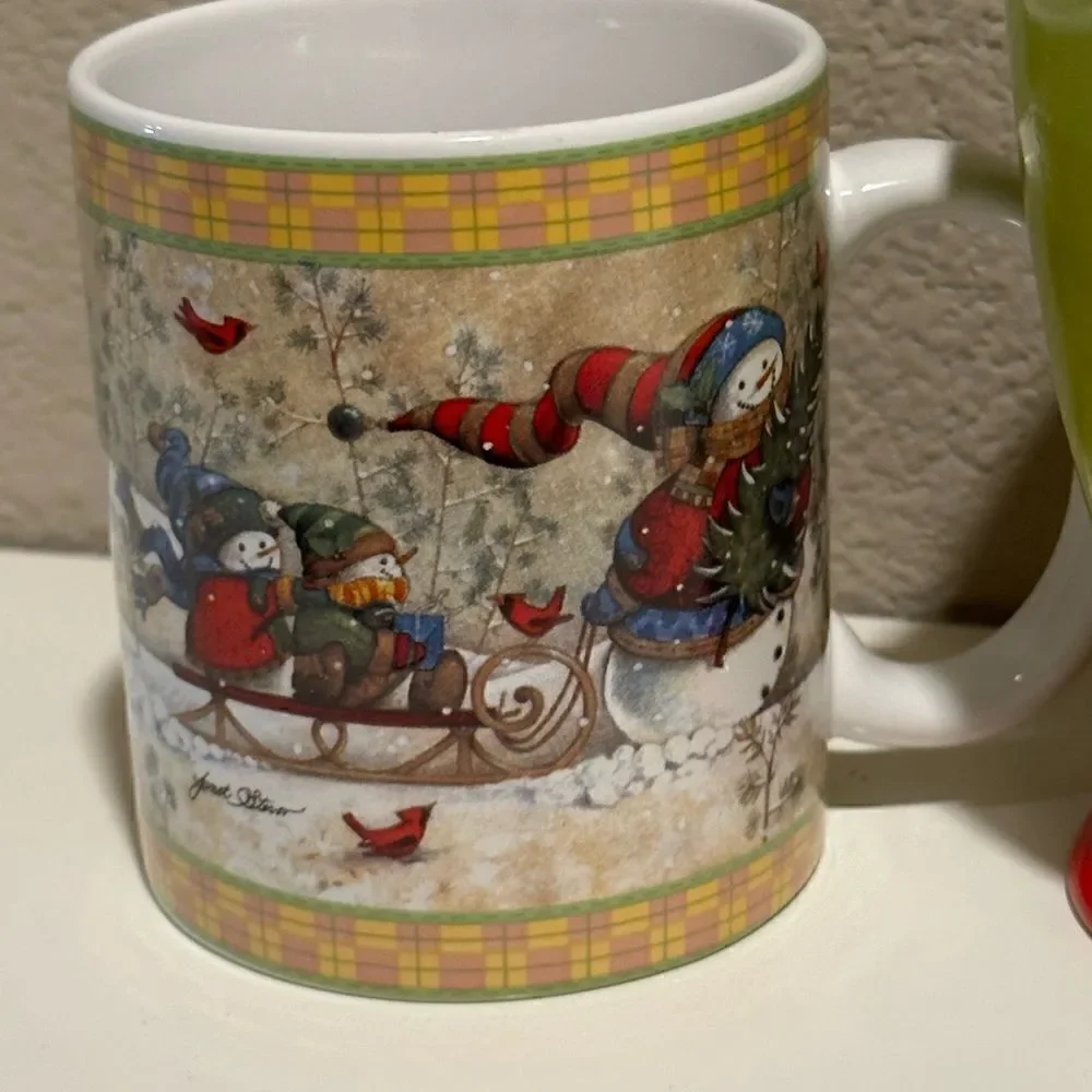 Vintage christmas mugs ceramic, excellent quality mug  gifts gift basket party